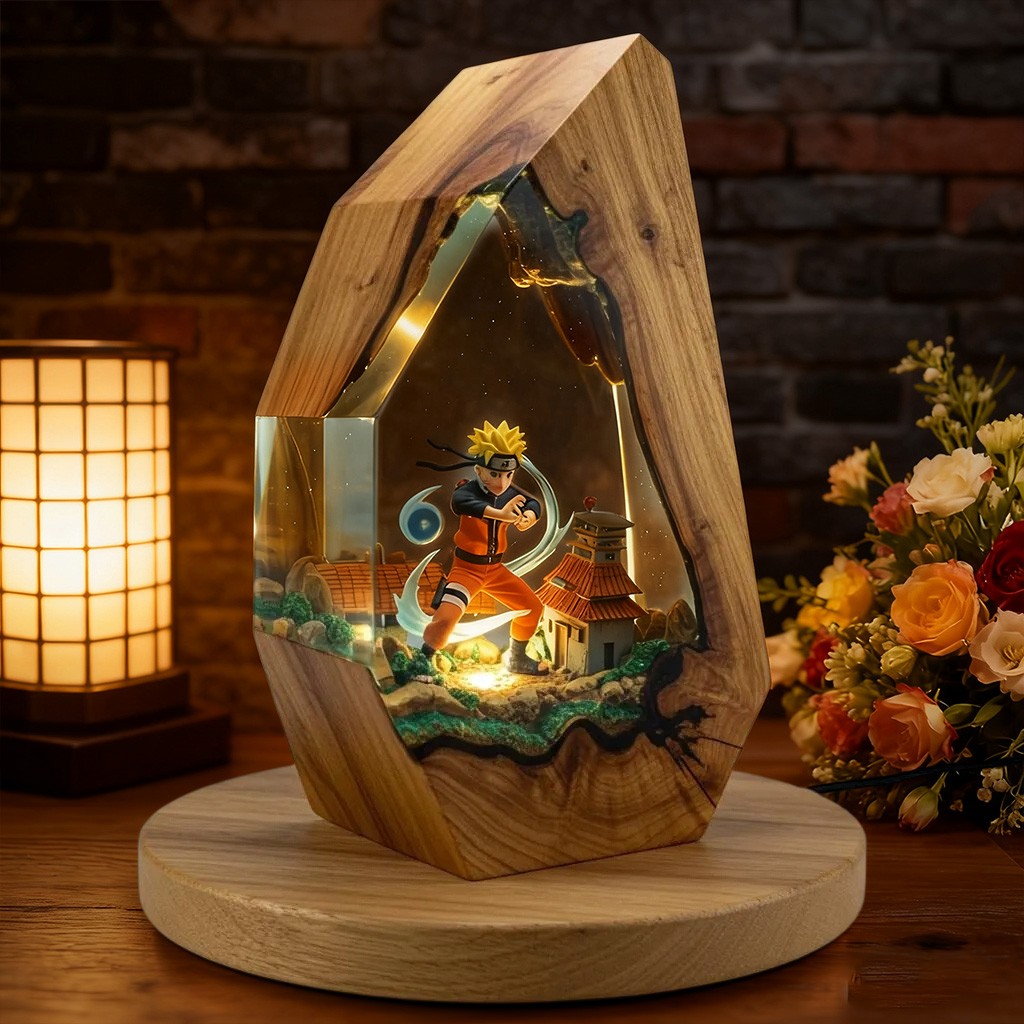 Kunstharzlampe aus Harz – das perfekte Geburtstags- oder Weihnachtsgeschenk für Anime-Fans