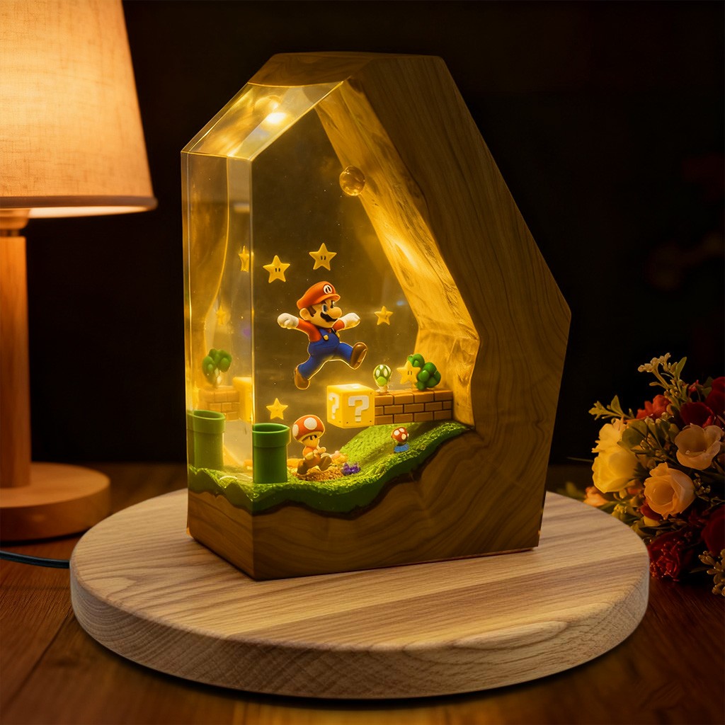 Kunstharzlampe aus Harz – das perfekte Geburtstags- oder Weihnachtsgeschenk für Anime-Fans