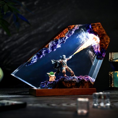 Kunstharzlampe aus Harz – das perfekte Geburtstags- oder Weihnachtsgeschenk für Filmfans