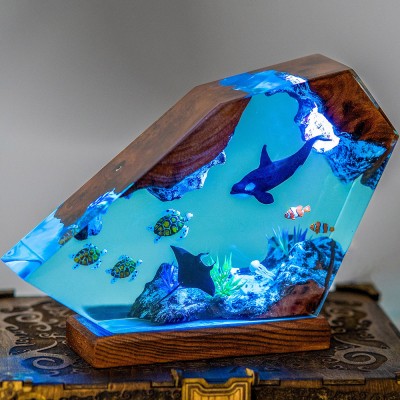 BESTSELLER❗❗Orca und Schildkröten-Nachtlicht aus Kunstharz