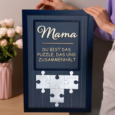 Personalisierte Vatertag Puzzle Zeichen | Papa Du bist das Puzzle, das uns zusammenhält | Vatertagsgeschenk